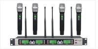 GTD Audio B-33H UHF 4x100 Channel Wireless Microphone Metal Mic Body ( 500 MHz )