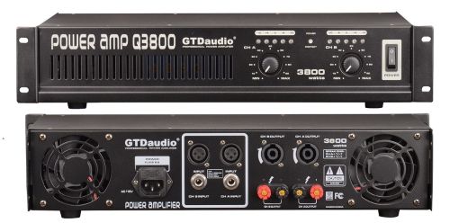 GTD Audio 2x150 Watts Professional stereo Power Amplifier Q-3800 